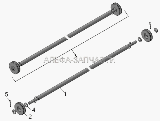 65115-8508030  Направляющая тента  